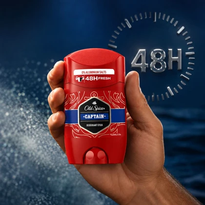 استیک دئودورانت مردانه اولد اسپایس Old Spice مدل Captain محافظت 48 ساعته 50ml