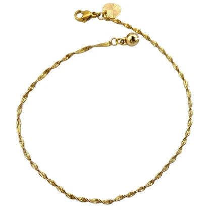 پابند زنانه ژوپینگ طرح موج طلایی