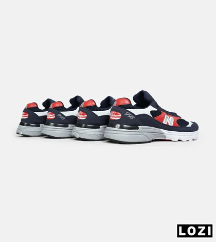 کفش کتانی بزرگ پا سرمه ای قرمز NEW BALANCE 993