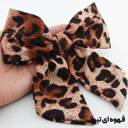 گیره مو فرانسوی مدل پلنگی