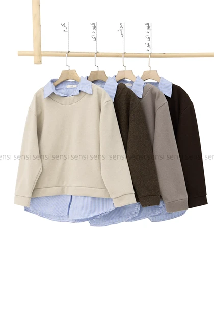 دورس روناک یقه شومیزی کد1004478