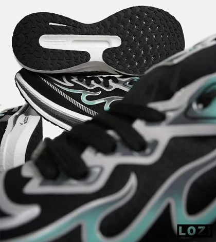 کفش کتانی مردانه مشکی آبی NIKE zoom X