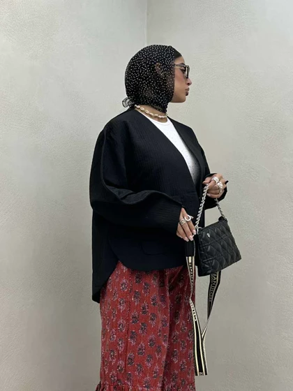 مانتو چاک‌دار 2 جیب