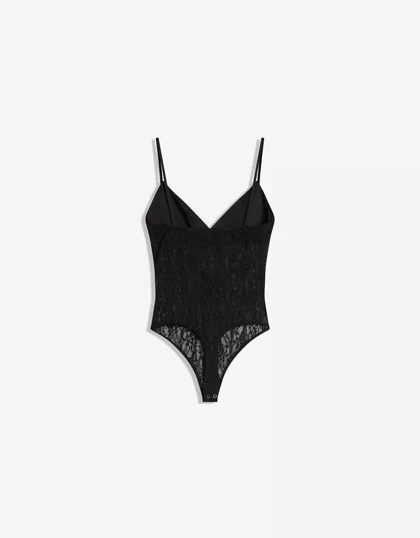 بادی بندی گیپور برشکا Bershka مدل Lace strap body