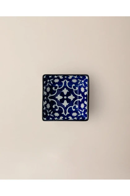 بشقاب سرو Madame Coco مدل Reve Bleu Verve Bone China - چندرنگ