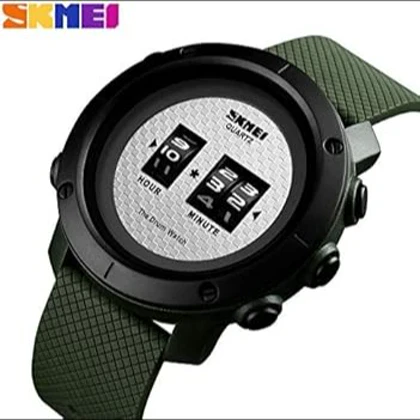 ساعت مچی اورجینال اسکمی skmei 1486 بند سبز مدل کنتوری با جعبه و گارانتی یکساله