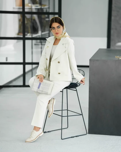 کراپ شلوار مازراتی یقه v