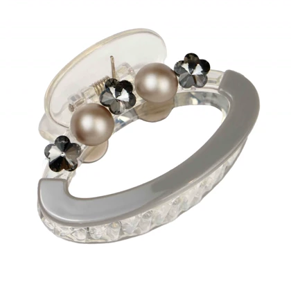 کلیپس مو زنانه مدل بیضی نگین سواروسکی