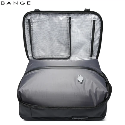 کوله پشتی لپ تاپ 15.6 اینچ مسافرتی ضد آب بنج BANGE BG-7876-1 طرح چمدان با دریچه وکیوم