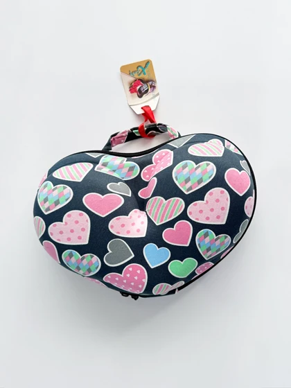 کیف لباس زیر قلبی صورتی طرح قلب