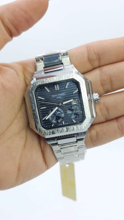 ساعت مچی مردانه پتک فیلیپ Patek Philippe سبک 3موتوره و رنگ ثابت ک