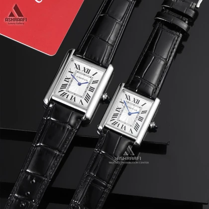 ساعت کارتیه تانک سولو بند چرمی Cartier Tank Solo 9908G