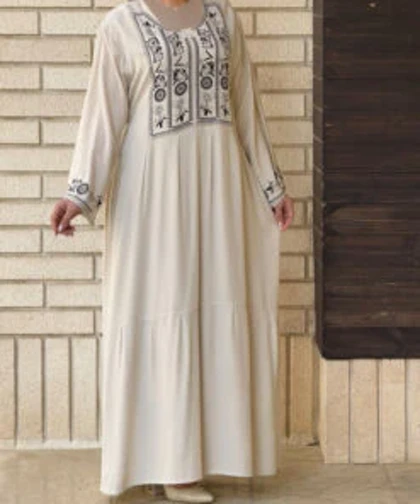 پیراهن مشکی محرمی نخی 6938