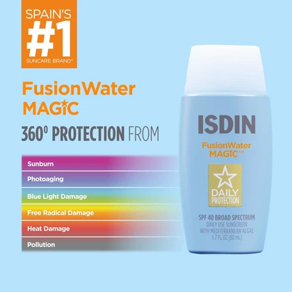 ضدآفتاب فیوژن واتر مجیک ایزدین SPF50