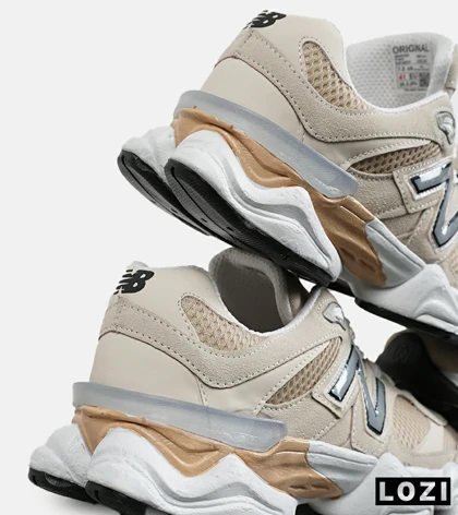 کفش کتانی مردانه و زنانه کرم طوسی NEW BALANCE 9060