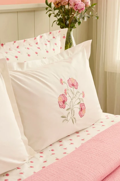 سرویس روتختی پیکه دو نفره Karaca Home مدل Alvero Nish Set پنبه - چندرنگ