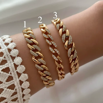 دستبند کارتیر نگین‌دار ژوپینگ