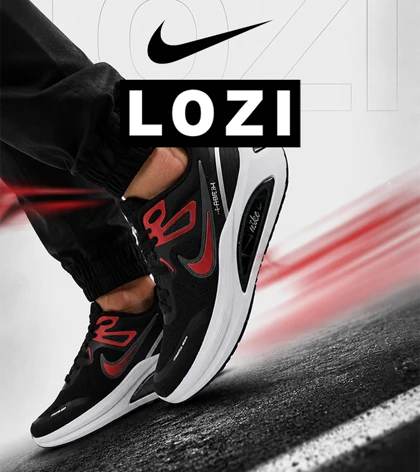 کتانی نایک Air Zoom Free Run مشکی قرمز مردانه و زنانه مدل 8565