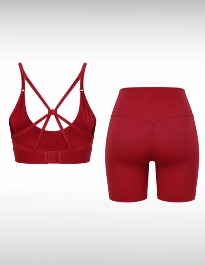 ست نیم‌تنه و شورتک ورزشی زنانه الو Alo Cozy Fit W