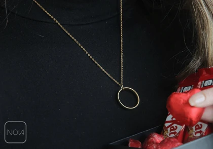 گردنبند استیل حلقه