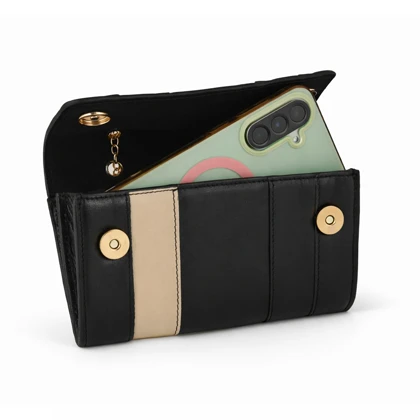 کیف دوشی زنانه چرم یلسان مدل تیکا کد 213-GN