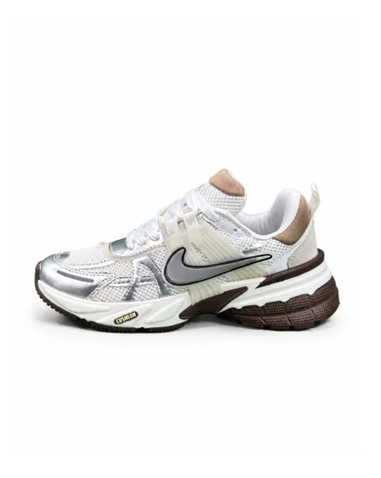 کفش کتانی زنانه مدل نایکی V2K سفید طوسی قهوه ای (بالاترین کیفیت) NIKE V2K
