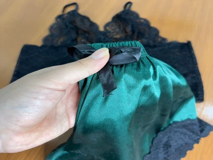 ست نیم‌تنه گیپور و شلوارک مدل 117