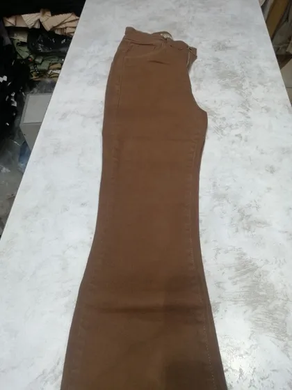 شلوار دمپا گشاد کتان ترک فول کش کرم/نسکافه ای/قهوه ای