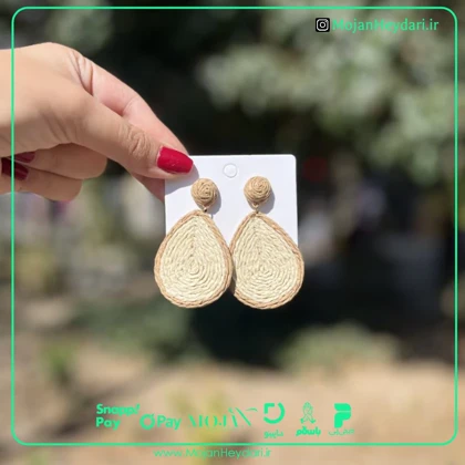 گوشواره حصیری بهار و تابستان کد gh1005