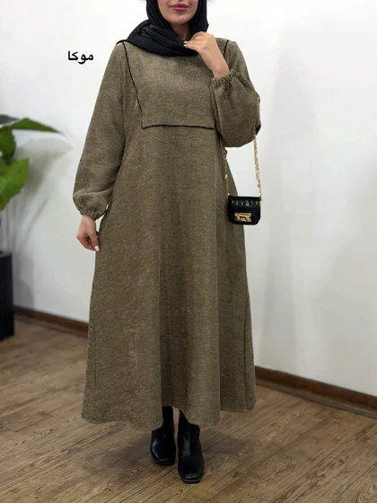 پیراهن مانتویی لمروز الیزا