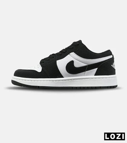 کفش کتانی مردانه و زنانه مشکی سفید 1 NIKE AIR JORDAN مدل 8462