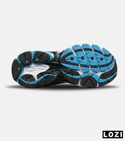 کفش کتانی مردانه و زنانه آبی طوسی Saucony pro grid omni 8 مدل 8897