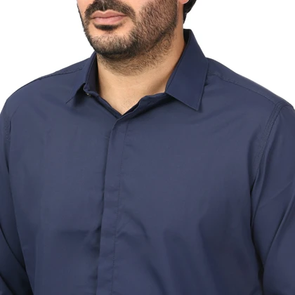 پیراهن آستین بلند ساده مردانه مدل 6102393