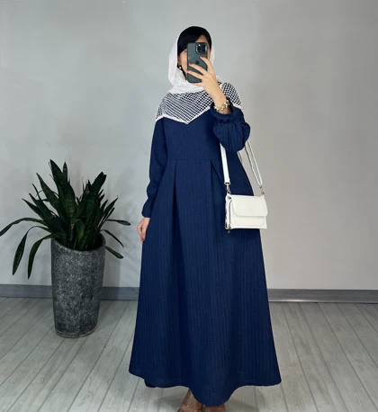 پیراهن مانتویی بلند گلدخت 1