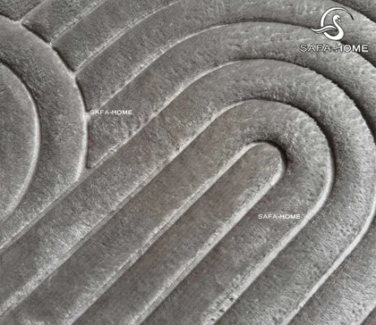پادری مخمل طرح موج 45*75 سانتی متر