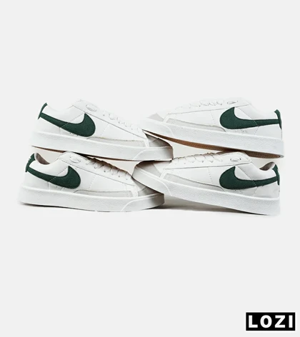 کفش نایک مردانه و زنانه سفید سبز Nike Blazer Low 77