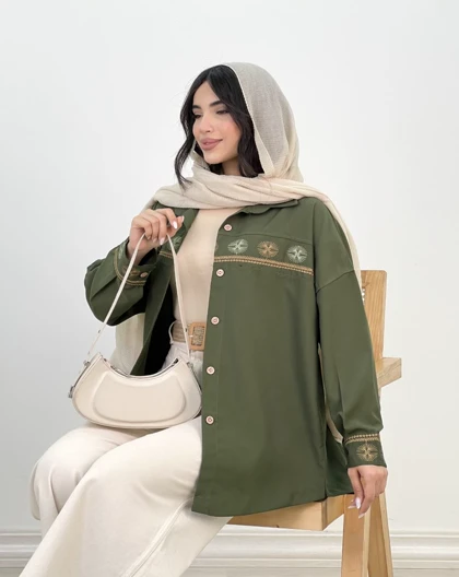 شومیز گلدوزی سالومه(72)کد:5165