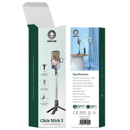 مونوپاد و سه پایه گرین لاین Green Lion مدل GNCLISTCK2BK با ریموت