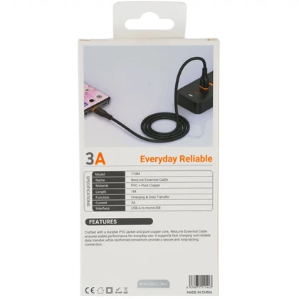 کابل میکرو یو اس بی 3 آمپر هایکو استار HICOSTAR مدل 114M یک متری