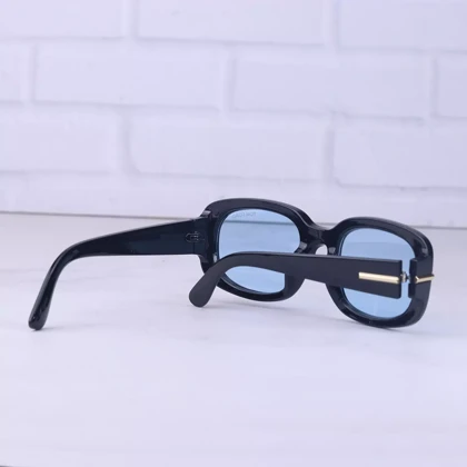 عینک آفتابی زنانه تام فورد مشکی عدسی آبی PC 263/3