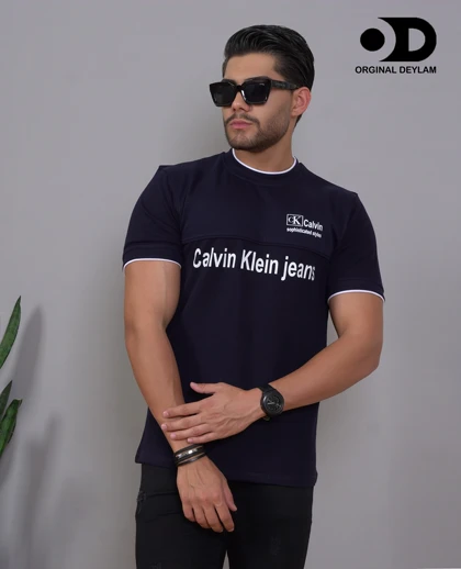 تیشرت مردانه کلوین کلاین پارچه نخ پنبه تایلندی کبریتی ریزتضمین کیفیت
