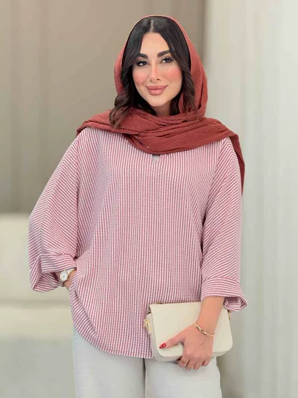 مانتو پانچ راه راه