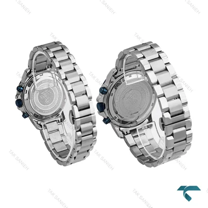 ساعت ست زنانه و مردانه کوبل CB6298 سیلور سرمه ای Cobel-6907-S