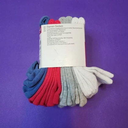 جوراب زنانه اسمارا کد Z-TD32 مجموعه 7 عددی