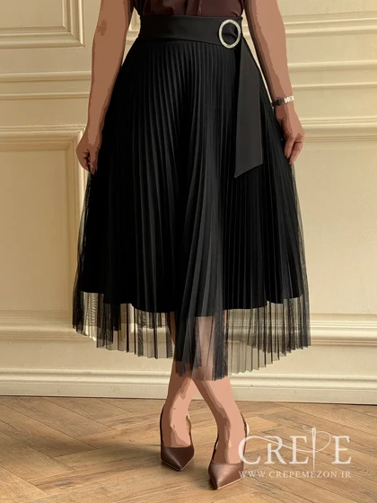 دامن پلیسه توری