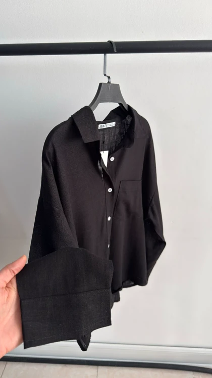 شومیز وارداتی مشکی زارا | ZARA BLACK