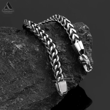 دستبند استیل Steel Braided Bracelet K3
