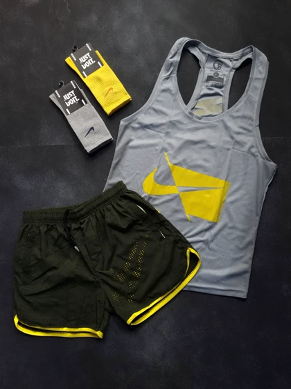 ست رکابی سوزنی و شلوارک ایرو نایک