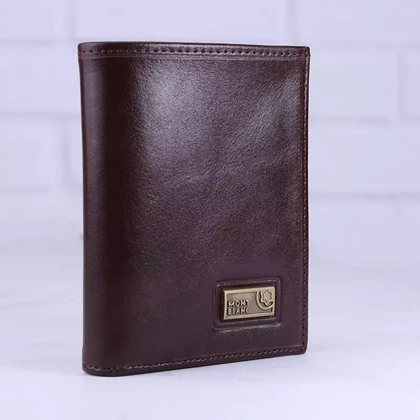 کیف پول جیبی چرم مردانه مونت بلانک کد 306