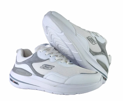 کفش اسپرت و روزمره مردانه برند اسکچرز Skechers مدل مکس سفید کد 168